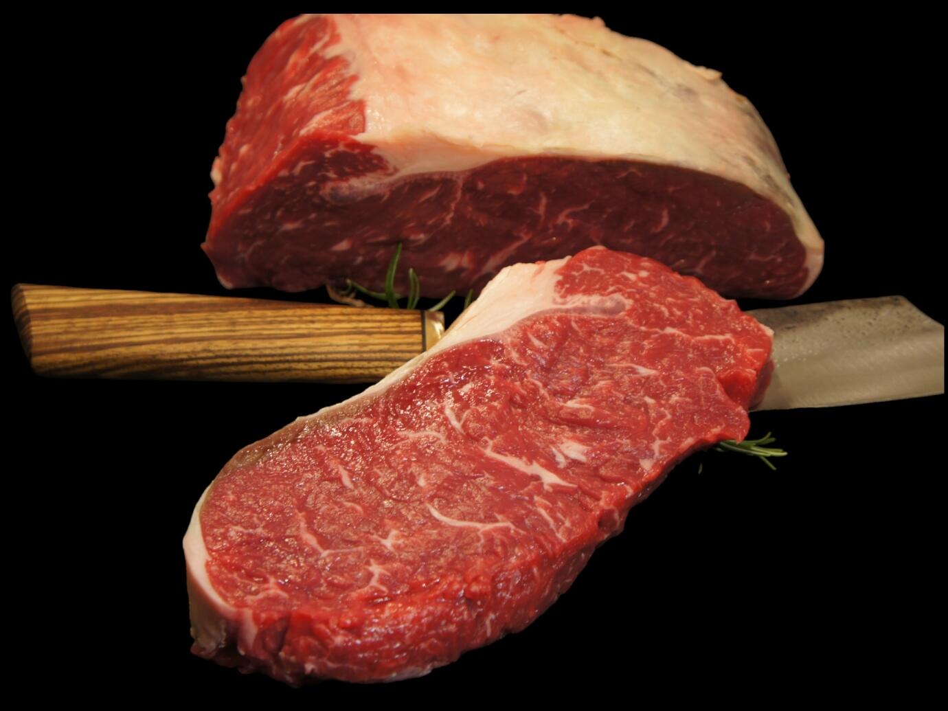 Dry aged Rumpsteak vom Hohenlohener Weiderind dry aged beef