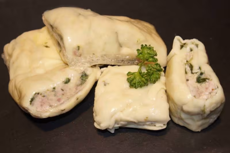 Hausgemachte Maultaschen "schw&auml;bische Art"