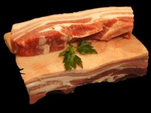 Frischer Schweinebauch vom SH