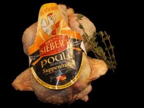 Suppenhuhn aus Bodenhaltung