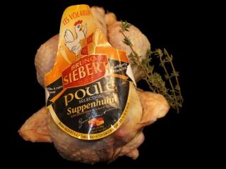 Suppenhuhn aus Bodenhaltung