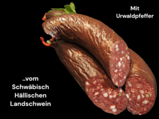 Schwarzwurst mit Urwaldpfeffer