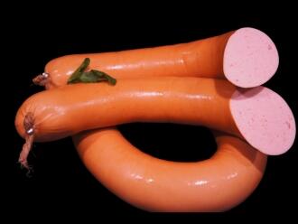 Delikatess-Fleischwurst im Ring - angeräuchert