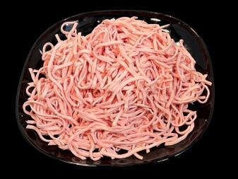 Wurstsalat geschnitten