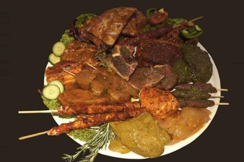 Steakplatte gemischt Beispiel