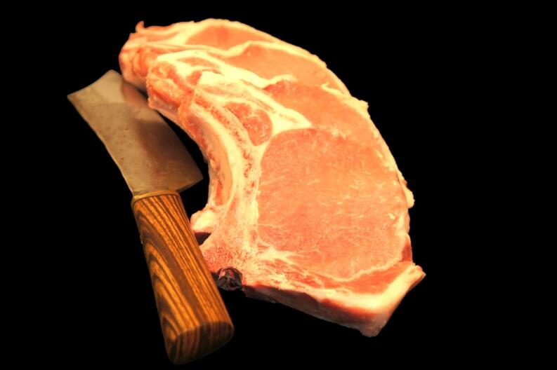 Schweinekotelett vom Stiel