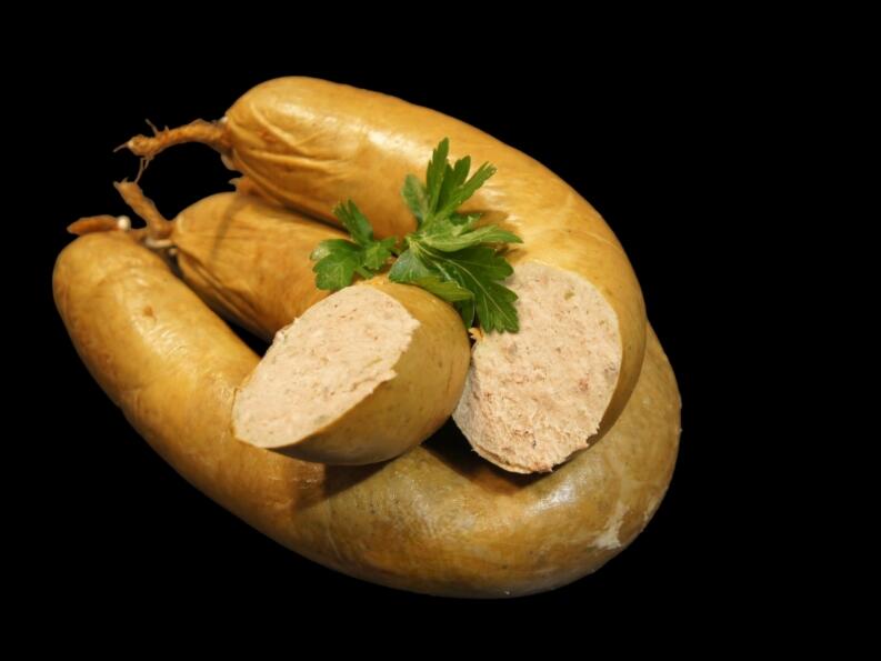 Kräuterleberwurst im Ring